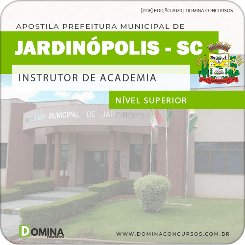 Apostila Pref Jardinópolis SC 2020 Instrutor de Academia
