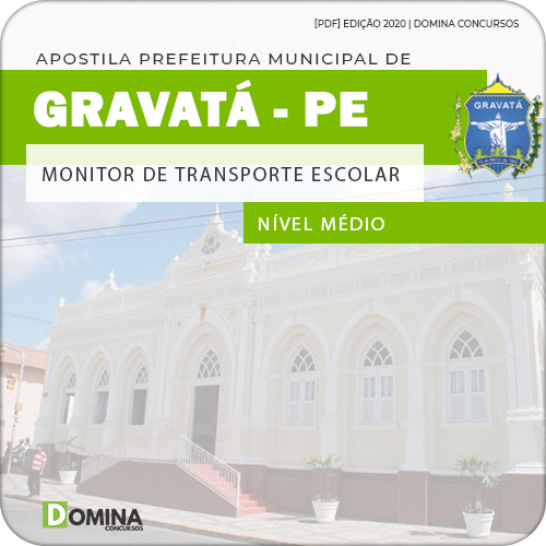 Apostila Pref Gravatá PE 2020 Monitor Transporte Escolar