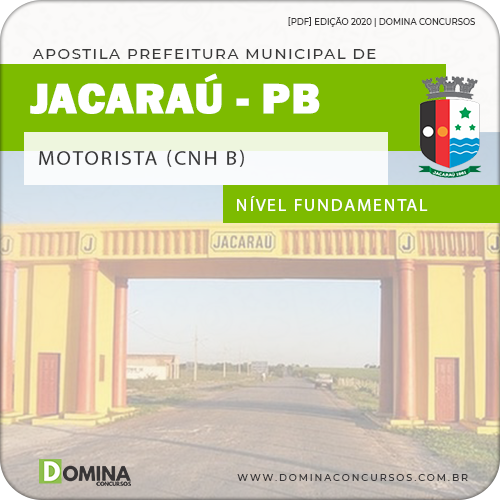 Apostila Concurso Pref Jacaraú PB 2020 Motorista CNH B