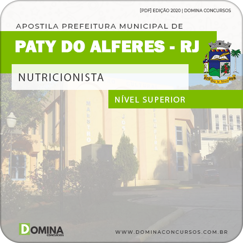 Apostila Concurso Pref Paty do Alferes RJ 2020 Nutricionista
