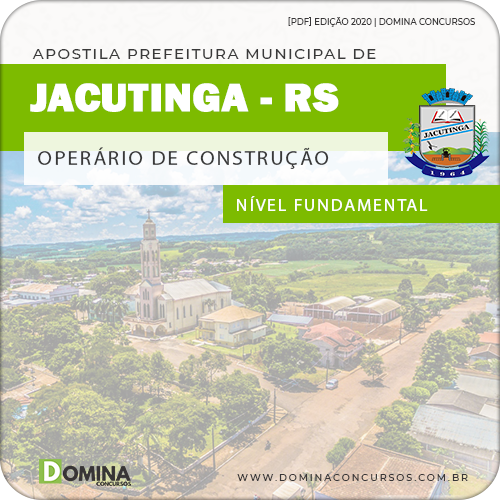 Apostila Pref Jacutinga RS 2020 Operário de Construção