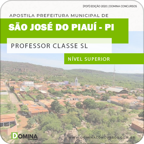 Apostila Pref São José do Piauí PI 2020 Professor Classe SL