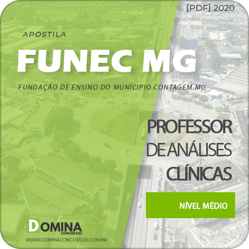 Apostila FUNEC Contagem MG 2020 Professor Análises Clínicas