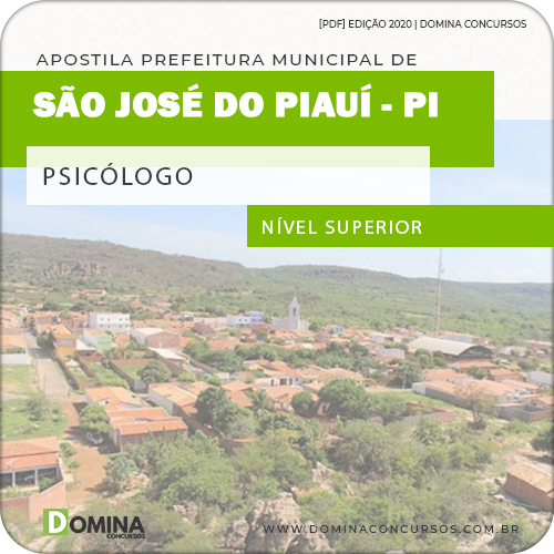 Apostila Concurso Pref São José do Piauí PI 2020 Psicólogo