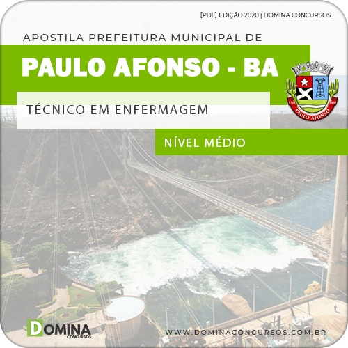 Apostila Pref Paulo Afonso BA 2020 Técnico em Enfermagem
