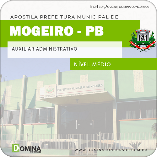 Apostila Concurso Pref Mogeiro PB 2020 Auxiliar Administrativo