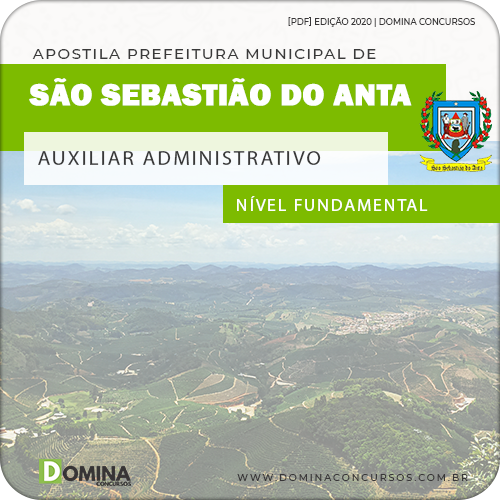 Apostila Pref São Sebastião Anta MG 2020 Auxiliar Administrativo