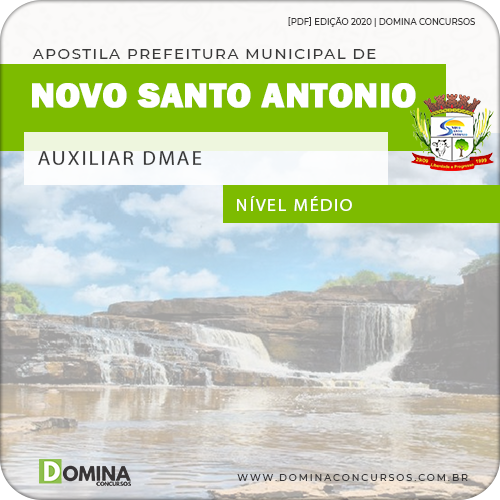 Apostila Pref Novo Santo Antonio PI 2020 Auxiliar DMAE