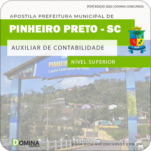 Apostila Pref Pinheiro Preto SC 2020 Auxiliar de Contabilidade
