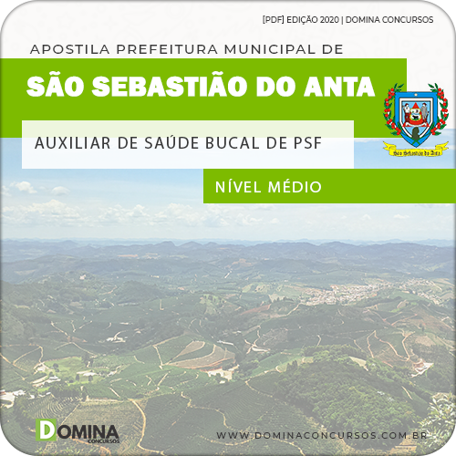 Apostila Pref São Sebastião Anta MG 2020 Aux Saúde Bucal PSF