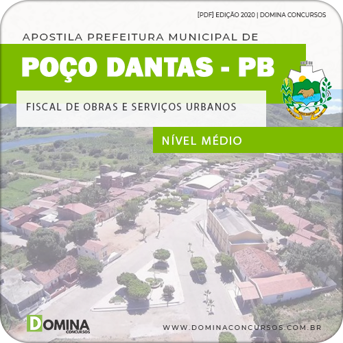 Apostila Pref Poço Dantas PB 2020 Fiscal Obras Serviços Urbanos