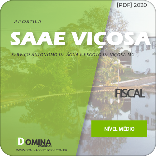 Apostila Processo Seletivo SAAE Viçosa MG 2020 Fiscal