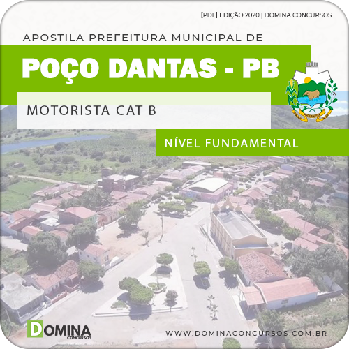 Apostila Concurso Pref Poço Dantas PB 2020 Motorista CAT B