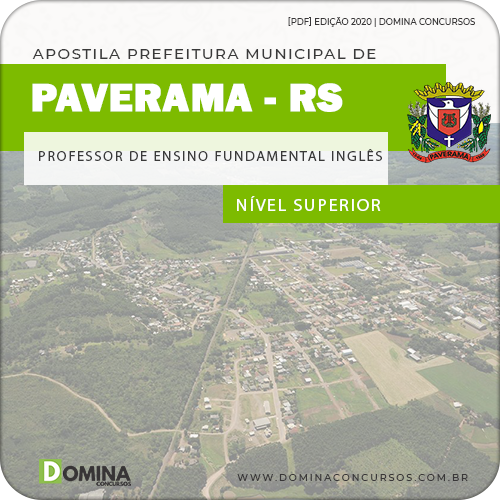 Apostila Concurso Pref Paverama RS 2020 Professor de Inglês