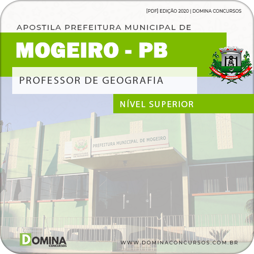 Apostila Concurso Pref Mogeiro PB 2020 Professor de Geografia