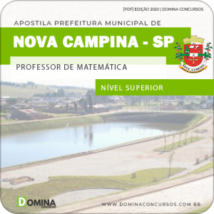 Apostila Pref Nova Campina SP 2020 Professor Matemática