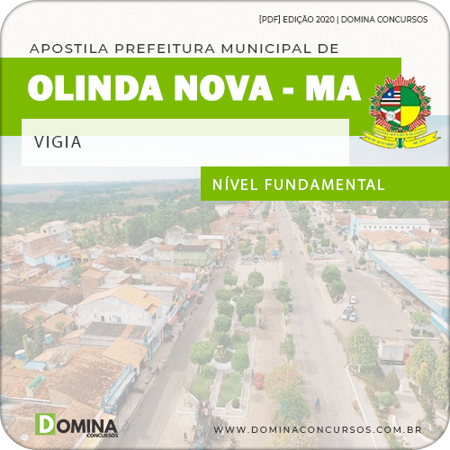 Apostila Pref Olinda Nova Maranhão MA 2020 Vigia