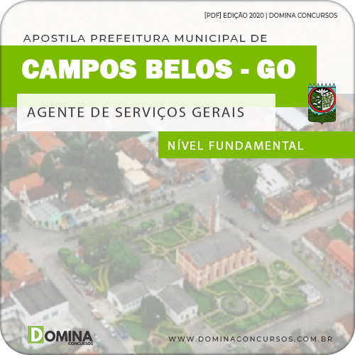 Apostila Pref Campos Belos 2020 Agente de Serviços Gerais