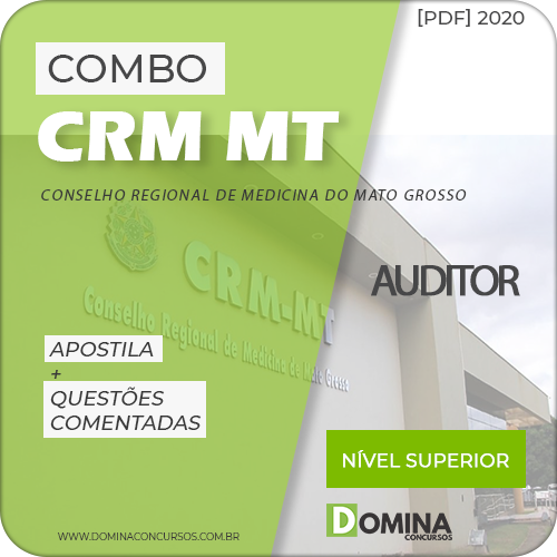 postila Concurso CRM MT 2020 Auditor IDIB