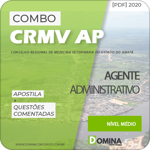 Capa Concurso CRMV AP 2020 Agente Administrativo