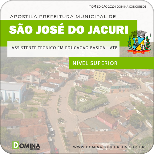Apostila Pref São José Jacuri MG 2020 Assistente Técnico Educação