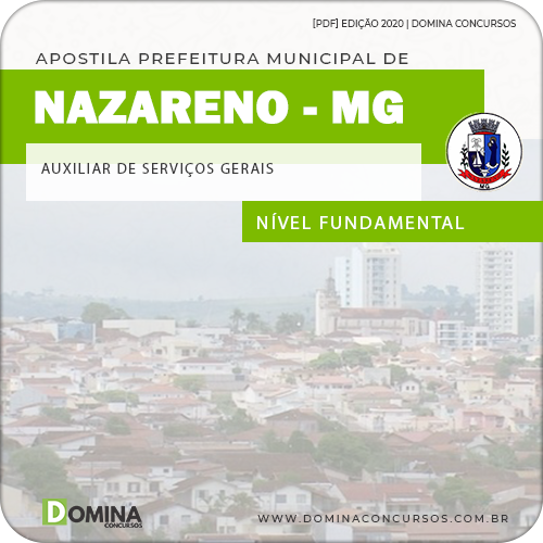 Apostila Nazareno MG 2020 Auxiliar de Serviço Gerais