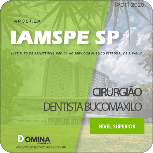 Apostila IAMSPE SP 2020 Cirurgião Dentista Bucomaxilo