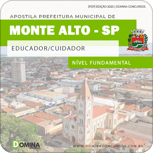 Apostila Pref Monte Alto SP 2020 Educador Cuidador