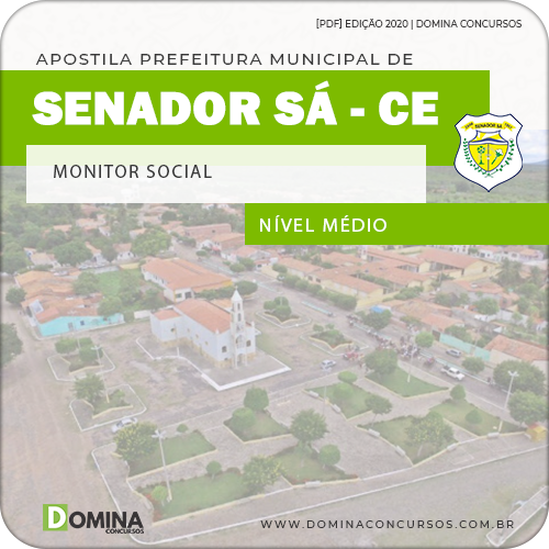 Capa Concurso Senador Sá CE 2020 Monitor Social