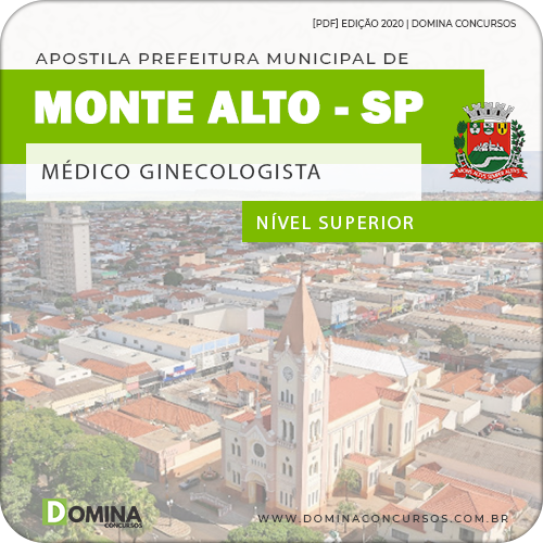 Apostila Pref Monte Alto SP 2020 Médico Ginecologista