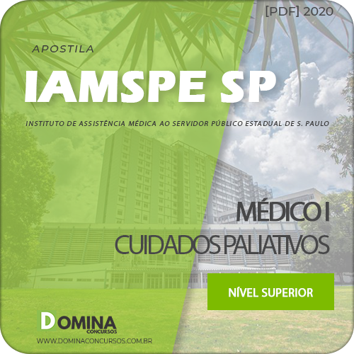 Apostila Concurso IAMSPE SP 2020 Médico I Cuidados Paliativos