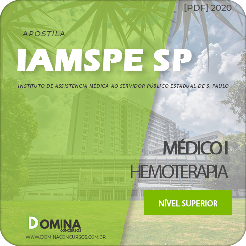 Apostila Concurso IAMSPE SP 2020 Médico I Hemoterapia