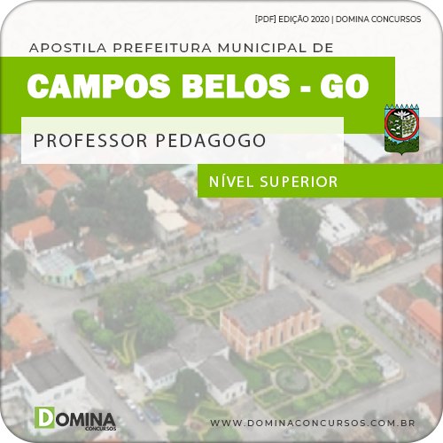 Apostila Concurso Campos Belos 2020 Professor Pedagogo