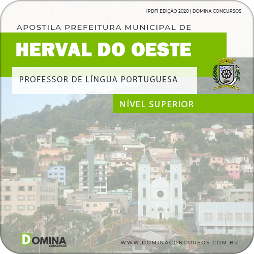 Apostila Herval do Oeste SC 2020 Professor de Língua Portuguesa
