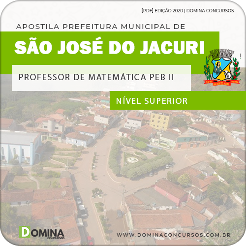 Apostila Pref São José Jacuri MG 2020 Prof Matemática PEB II