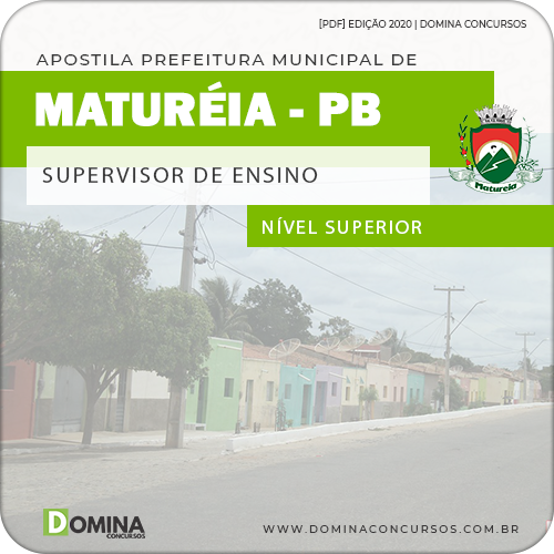 Capa Pref Maturéia PB 2020 Supervisor de Ensino