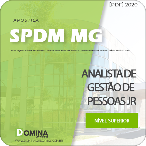 Apostila SPDM MG 2020 Analista Gestão de Pessoas Jr