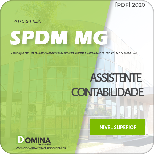 Apostila SPDM MG 2020 Assistente de Contabilidade
