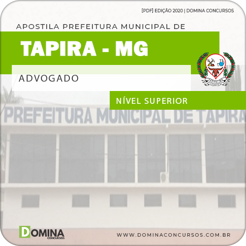 Apostila Concurso Prefeitura Tapira MG 2020 Advogado