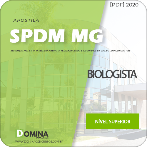 Apostila Concurso SPDM MG 2020 Biologista Consesp
