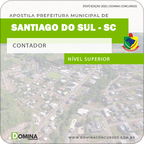 Apostila Concurso Câmara Santiago do Sul SC 2020 Contador