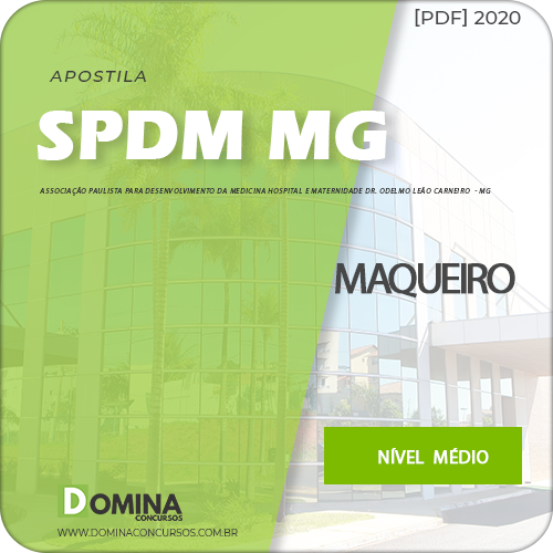 Apostila Concurso SPDM MG 2020 Maqueiro e Lactarista