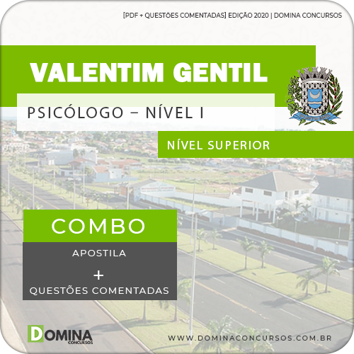 Apostila Valentim Gentil SP 2020 Psicólogo Nível I