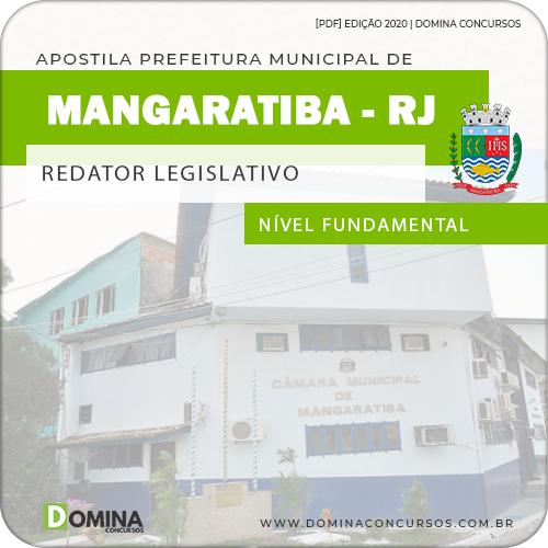 Apostila Câmara Mangaratiba RJ 2020 Redator Legislativo