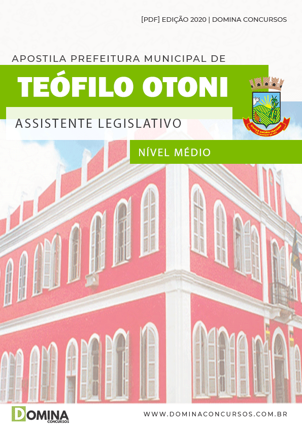 Apostila Câmara Teófilo Otoni 2020 Assistente Legislativo
