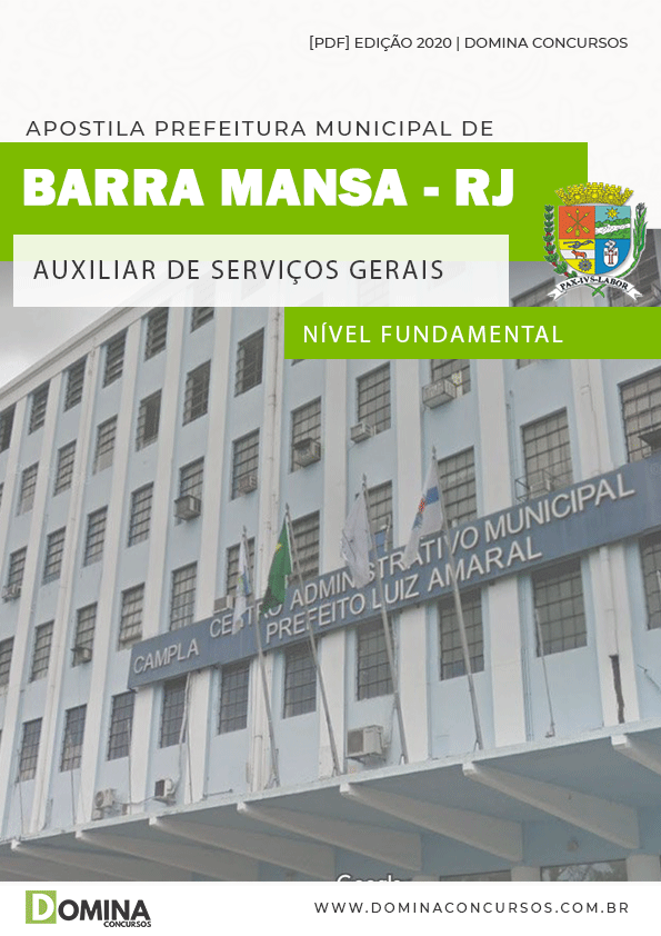 Apostila Barra Mansa RJ 2020 Auxiliar de Serviços Gerais