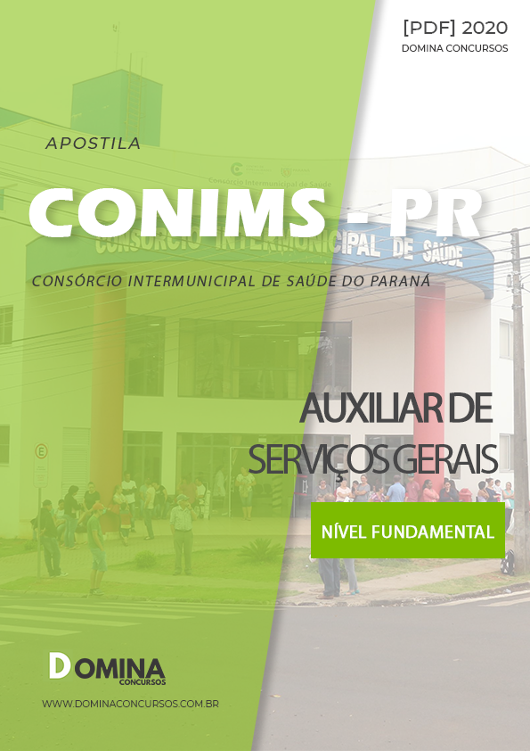 Apostila CONIMS PR 2020 Auxiliar de Serviços Gerais