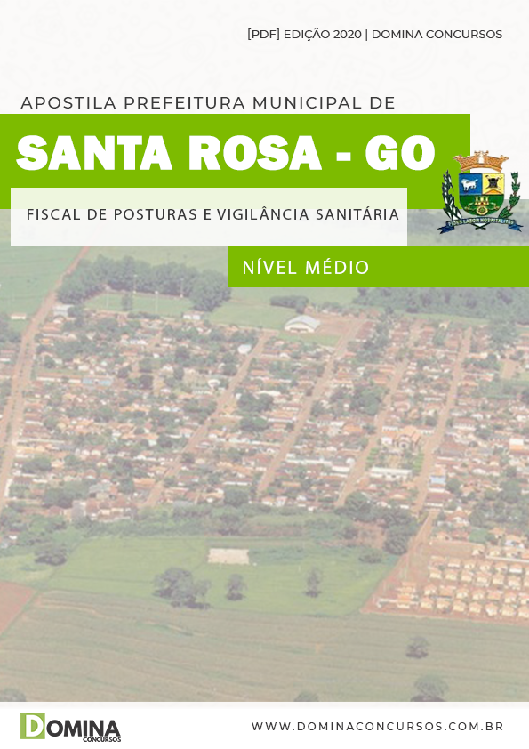 Apostila Pref Santa Rosa GO 2020 Fiscal Vigilância Sanitária