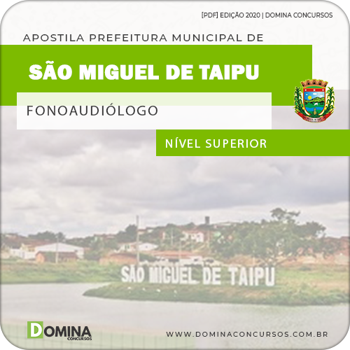 Apostila Pref São Miguel de Taipu PB 2020 Fonoaudiólogo