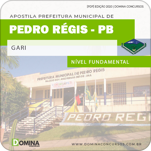 Apostila Concurso Pref Pedro Régis PB 2020 Gari